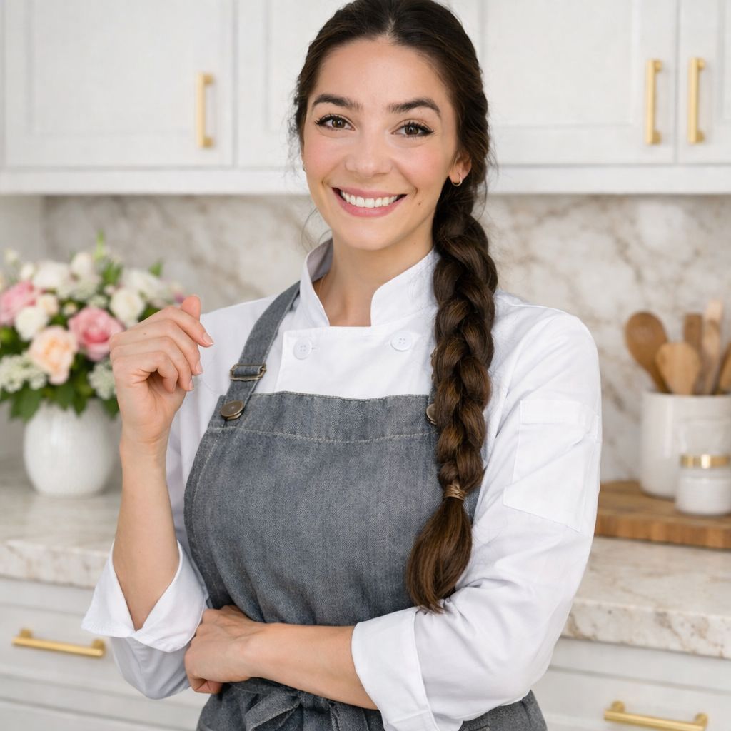 Retrato de Alba Rodríguez en su cocina